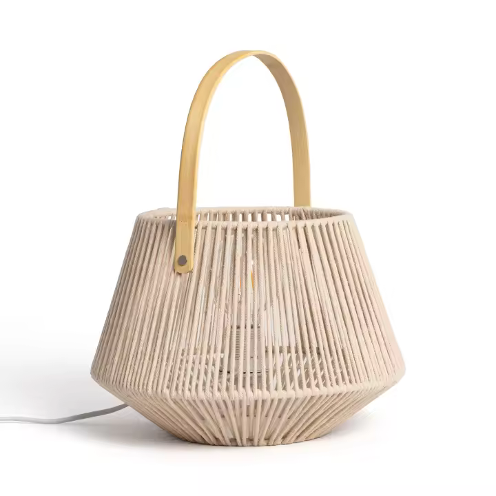 Ledkia Lámpara de Mesa Cuerda Diantha Beige - 1