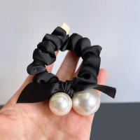 1Pcs Diadema Elástica De Perla Artificial Minimalista Para Mujeres Y Niñas Accesorio Para Cabello Estilo Elegante Para Moño - details 2