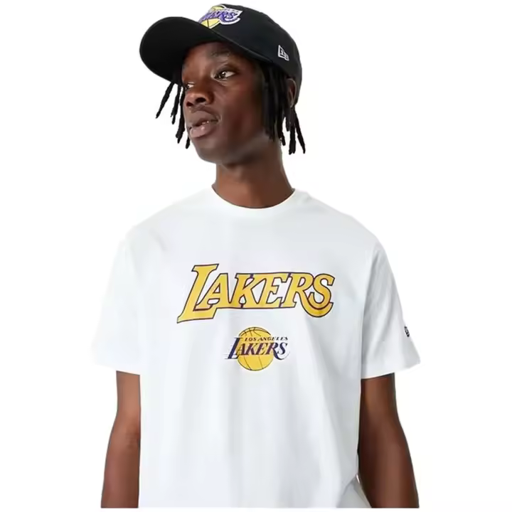 Camiseta de Manga Corta New Era Nba Team Logo para unisex en color blanco - 1