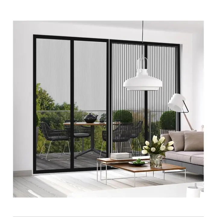 Mosquitera Puerta Magnetica 135x150cm, Cortina Antimosca Malla Anti Insectos para Puerta Corredera Color :Negro  Esta Mosquitera no deja pasar los mosquitos - 1