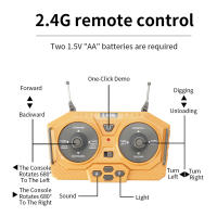 Excavadora RC 1/20 2.4GHz 11CH Vehículo De Construcción Para Niños Juguete Educativo Con Luz Y Música Control Remoto a Distancia De 30m ABS Li-battery - details 2