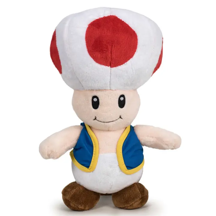 Peluche toad mario bros soft 30cm - 1