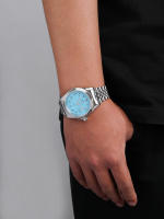 Reloj De Pulsera De Lujo Para Hombre Diseño Especial Del Reloj De Manivela De Acero Inoxidable Deportivo Y Casual Reloj De Pulsera Clásico Y Sencillo - details 3