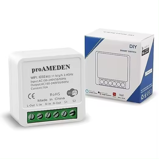 proAMEDEN Smart Switch Wifi 16A, Compatible con Tuya/ Smart Life - 1