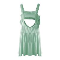 Vestido De Tenis Para Mujer Con Sujetador Integrado Y Short Vestido De Ejercicio De Moda Casual Con Cuello En V Y Manga Larga Vestido De Golf Mini De Verano - details 17