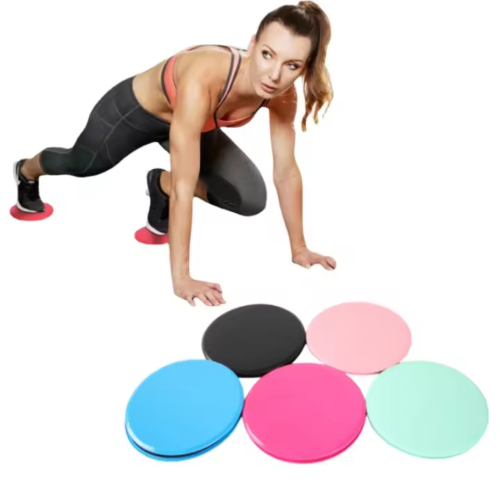 Par De Sliders De Fitness Para El Núcleo Ejercicios De Abdominales Placa Deslizante De Pilates Yoga Equipamiento De Entrenamiento Muscular En El Gimnasio - 1