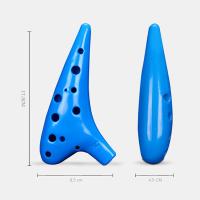 1PC Ocarina De Resina Plástica Con 12 Agujeros Alto C Ajuste De Tono Instrumento Musical Para Adultos Y Niños Multicolor - details 8