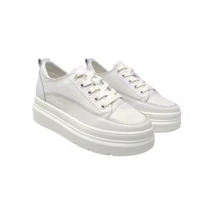 Eva Zorteon - Zapatillas deportivas mujer piel con cuña interior. - 1