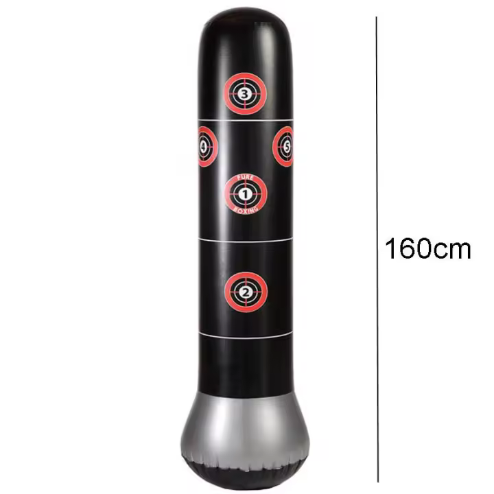 Inflatable Punching Bags Stand Sandbag Fitness Freestanding Boxing Target Bag Children and Adults Pressure Relief Body Building - 1