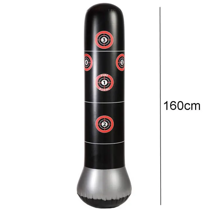 Inflatable Punching Bags Stand Sandbag Fitness Freestanding Boxing Target Bag Children and Adults Pressure Relief Body Building - 1