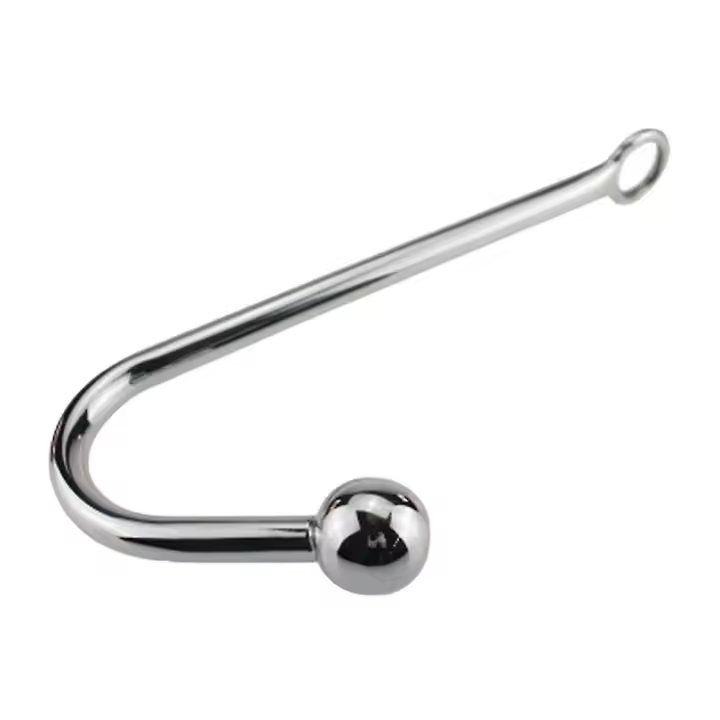 Adult Sexual Health Supplies Metal Stainless Steel Anal Hook Couple Backyard Toys, Silver; 25*3cm; 304 High Quality Stainless Steel - 1