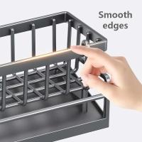 Organizador De Fregadero ABS Plástico Soporte Para Esponja Y Toalla Riesgo De Rusticidad Auto-draining Capacidad De Soporte Fuerte - details 5
