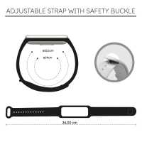 Ociodual Correa de Recambio Compatible con Xiaomi Smart Band 8 Active/Redmi Smart Band 2, de color Negro, Pulsera de Repuesto de Silicona Suave Flexible Sport Goma Transpirable - details 8