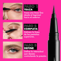 NYX Professional Makeup | Set rutina de corrector serum bwm vainilla + labial liquido ling xxpose me + eyeliner liquido epic black - details 2
