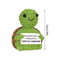 Adorno De Tortuga Positiva Bonito Pequeño Animal Hecho a Mano Regalo Inspiracional Soporte Emocional Motivacional Para Cumpleaños - details 2