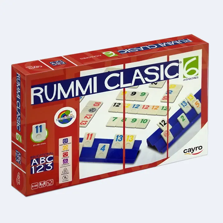 Rummi Clasic 6 Jugadores, Juego de Mesa de Estrategia y Habilidad formando combinaciones de números. Juego Familiar y Party Game - 1