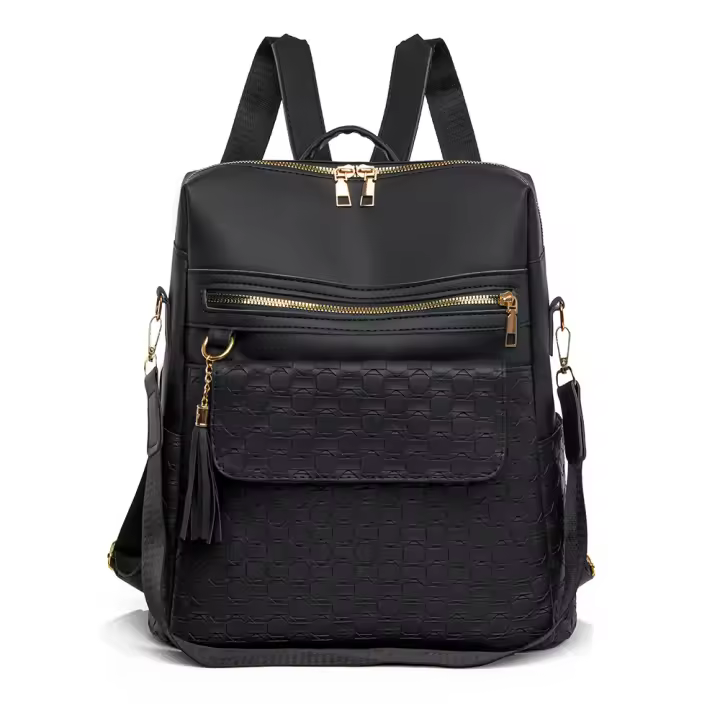 Nueva mochila para mujer con estampado de diamantes, moda simple y versátil, que mejora la calidad de la mochila de gran capacidad. - 1
