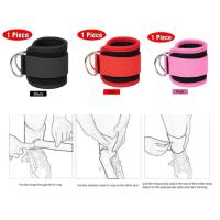 Tira De Tobillo Ajustable Para Máquina De Cables Ejercicios De Glúteos Y Pecho Inferior Con Espuma De Neopreno Para Mujer - details 11