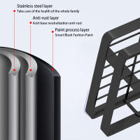 Caddy De Ducha De Acero Inoxidable Organizador De Baño Estante De Almacenamiento Para Shampoo Soporte De Repisa Colgante Sin Clavos Para El Baño - details 10