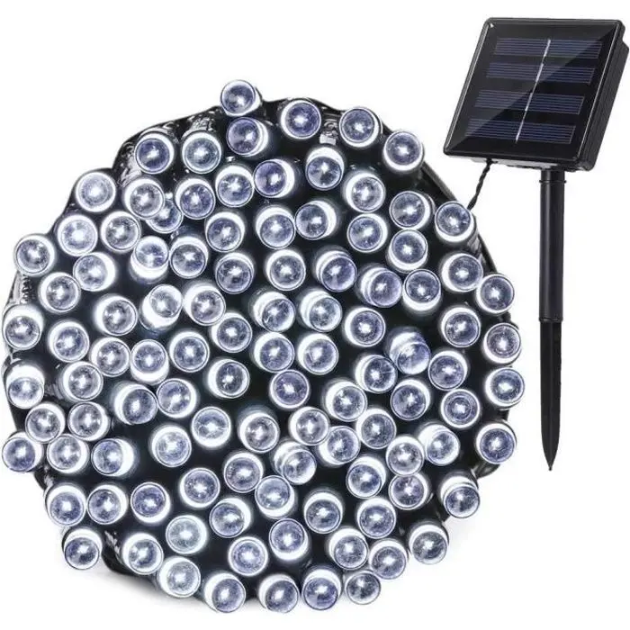 Guirnalda de luces solares Yogy Solar - LUMI JARDIN - 400 LED - Blanco frío - 3,3 m - 1