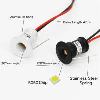 Lámpara De Punto De Luz LED Mini 1W IP65 DC12V Dimmable Para Interior Ceilings Dormitorio Cocina Escaleras Armarios - details 4