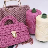 Hilo De Crocheteo De 3mm Para Manualidades Tejido a Mano Bolsa Gorro Zapatos Malla De Cojín Accesorios De Costura Material De Tejer - details 0