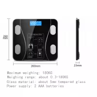 Base De Composición Corporal Inteligente Y Sin Cable Digital Para Baño Con Analizador De Computación Corporal Y App Para Móvil Bluetooth - details 3