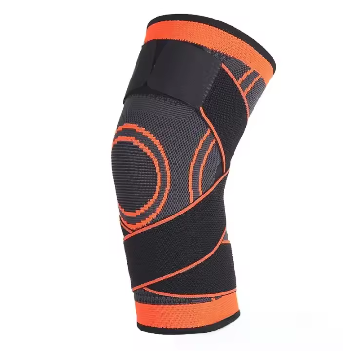 Protector De Rodilla De Compresión Deportiva Para Hombres Y Mujeres En Nylon Tejido Cross-Border Para Correr Y Escalada - 1