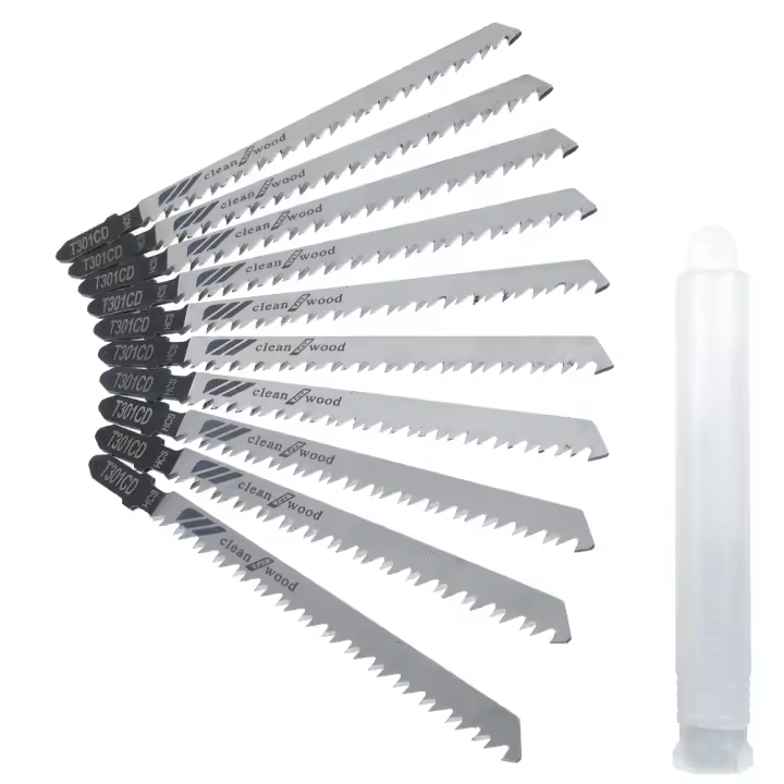Juego De Hojas De Sierra Jigsaw 10/20Pcs T301CD T-Shaft HCS Para Corte De Madera Plástico Y Metal Accesorio De Herramienta Eléctrica Para DIY - 1