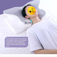 Almohada De Espuma De Memoria En Forma De Mariposa Alivio Del Dolor Cervical Ortopédica Para El Descanso Y El Sueño - details 12