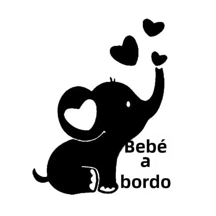 Pegatina Creativa De Elefante Para Coche Reflector Decorativa Para Ventana Trasera Y Vidrio Del Coche Adhesivo Para Portátil - 1