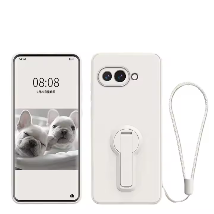 Funda De Silicona Líquida Para Google Pixel 9a Soporte De Soporte Antichoque Compatible Con Pixel 8 pro 8a Protector De Teléfono Suave Con Funda Trasera - 1