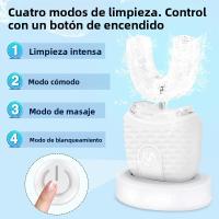 Cepillo De Dientes Eléctrico En Forma De U Ultrasonido 360 Grados Para Adultos Cepillo De Silicona Automático Blanqueador - details 5