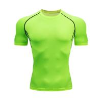 Camiseta De Compresión Para Hombre Verano Deporte Fitness Gimnasio Secado Rápido Running Tops De Entrenamiento Cuello Redondo T-Shirt Deporte Corporal - details 9