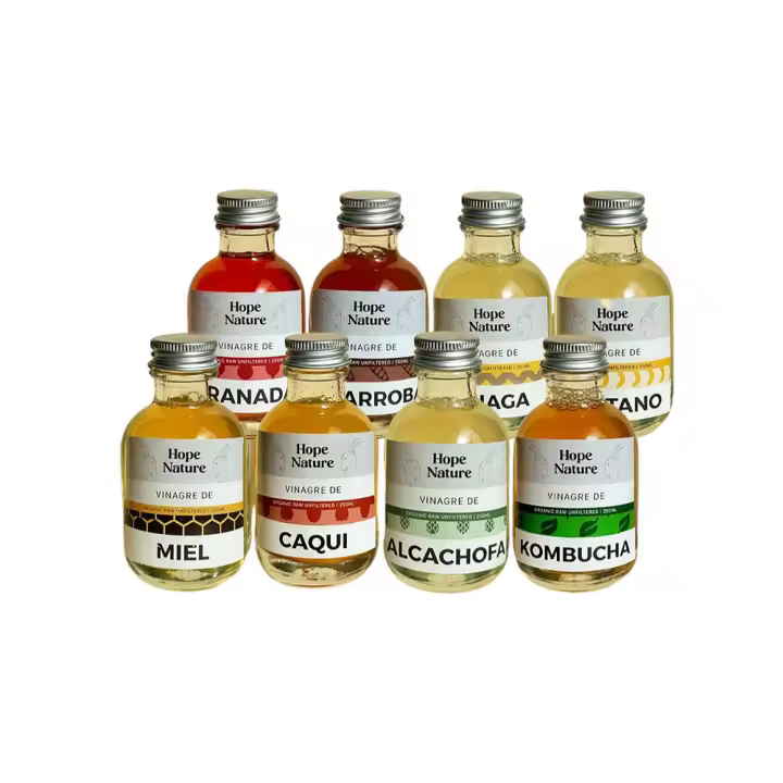 Pack 8 Minivinagres de 50ml - Hope Nature - 1