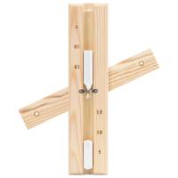 vidaXL Higrotermógrafo y reloj de arena para sauna 2 en 1 madera pino - details 5