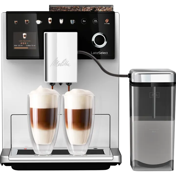 Melitta Cafetera Superautomática Melitta LatteSelect F630-211 Café en Grano y Molido 12 Recetas - 1