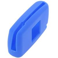 Banner - Funda silicona mando llave del coche 2 botones compatible con Peugeot Azul