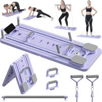 Pilates Reformando Compacto, 4 en 1 Pilates Plegable,La rueda abdominal push-up rebota automáticamente temporizador,Tabla Abdominal Pilates Multifunción para el Hogar y el Gimnasio - details 7