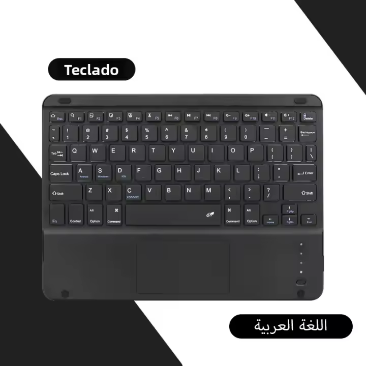Teclado Bluetooth Sin Cable Con Touchpad Para IOS Android Windows Teclado Para iPad Samsung XIAOMI HUAWEI Tablet Compatible Con Múltiples Dispositivos - 1