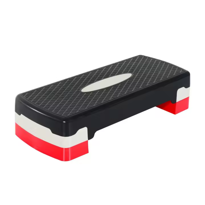 HOMCOM Step para Fitness Stepper Aeróbic con Altura Regulable 2 Niveles de 10/15 cm Carga 150 kg para Ejercicio en Casa Gimnasio 68x29x15 cm - 1