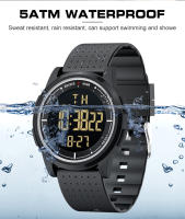 Reloj Deportivo De Moda GOLDENHOUR Para Hombres Multifuncional Resistente Al Agua 5Bar Cuarzo Digital Con Correa De Silicona Y Alarma - details 5
