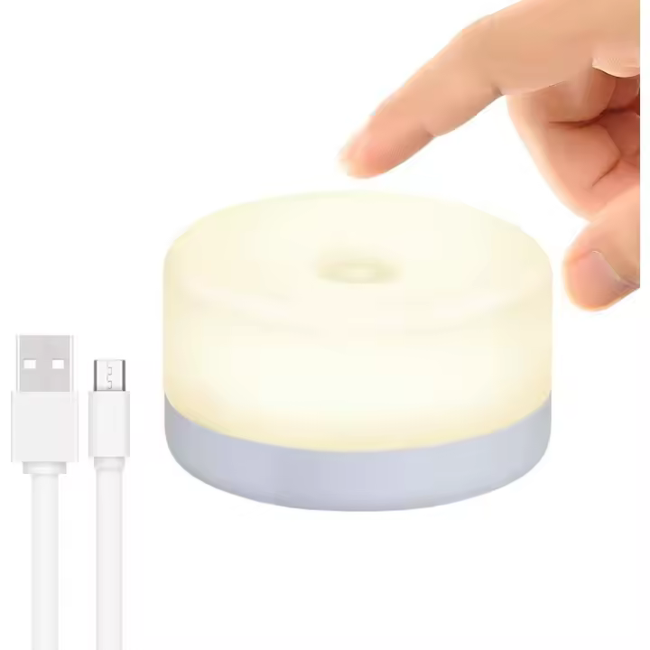 Luz Nocturna para Bebe, mini Luz táctica recargable, Luces Nocturna LED inalámstras para niños, Lactancia lámpara portátil para de noche, lámpara de guardería regulable - 1