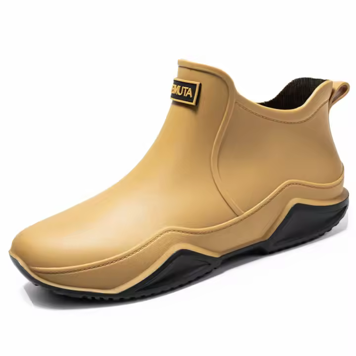 Botas De Lluvia Para Parejas Alta Top Hombre Botines De Agua Para Pesca Y Senderismo Antideslizantes Impermeables Con Tacón Bajo - 1
