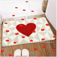 VIKAMA Alfombra De Baño Absorbente De Imitación De Cachemira Roja Decorativa Para Casa Y Hotel Antideslizante Para Toilette Y Puerta - details 6