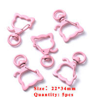 iYOE Llavero De Langosta Rosa Con Correa De Cuerda Y Anillo De Salto Para Conectores De Llaveros De Joyería Hechos De Metal - details 24