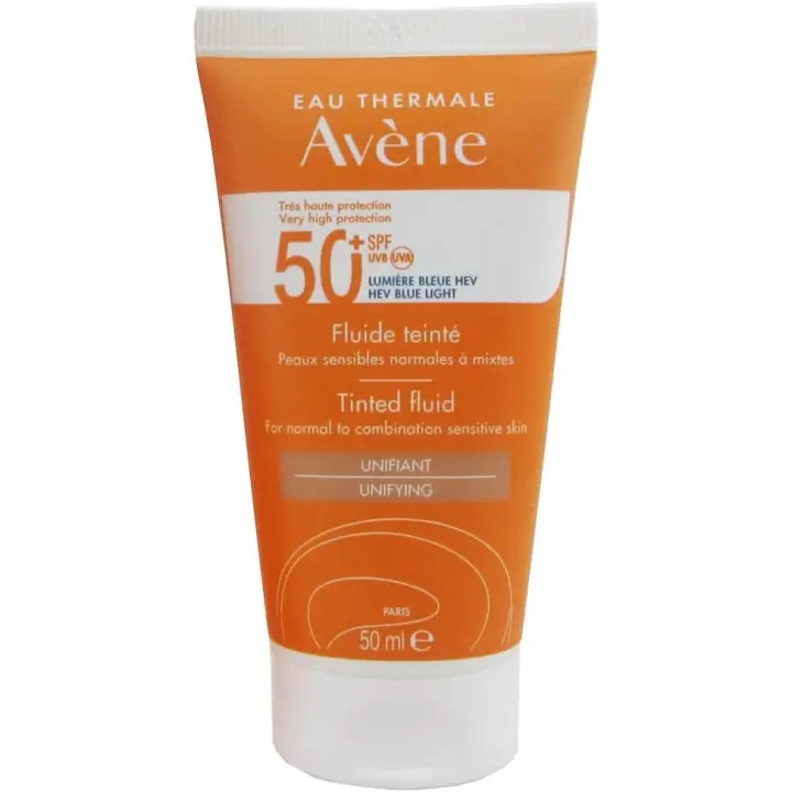 Avene Protector Solar FPS 50+ Crema Con Color Para Pieles Secas - 50ml - 1