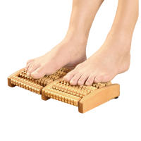 Rodillo De Masaje Para Pies De Madera Alivia La Fatiga Y El Dolor En El Talón Relaxación Muscular Plantar Desbloqueo Linfático - details 3
