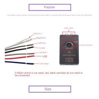 Convertidor De Audio Alto a Bajo De Alta Calidad 12V 2 Canales Para Coche Con Salida RCA Para Altavoces De Estéreo De Radio De Coche - details 4
