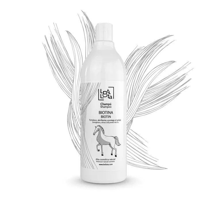 CHAMPÚ LOTI LOTA PARA CABALLO BIOTINA 1L. - 1